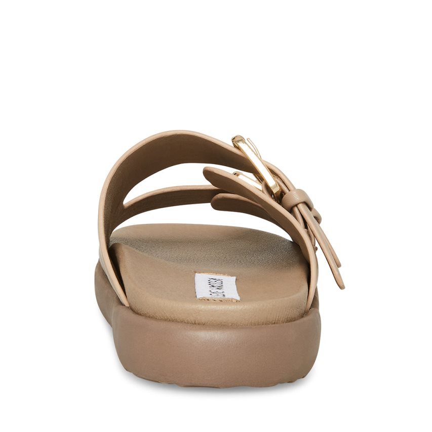 Sandalias de Diapositivas Steve Madden Nevara Mujer Beige | ES MW4E92